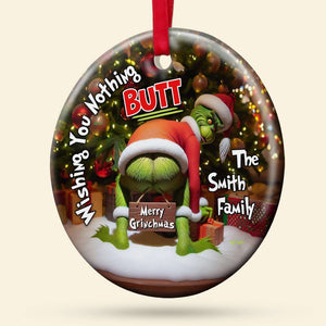 Personalized Gifts For Family, Ceramic Ornament 01HUDT240724 Naughty Ornament - Ornament - GoDuckee