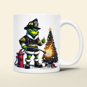 Personalized Gifts For Firefighter Mug, How The Firefighter Saved Christmas 05QHTN011124 - Coffee Mug - GoDuckee