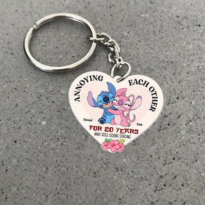 Annoying Each Other For Years, Personalized Keychain, Gift For Couples 02ACHN220623 - Keychains - GoDuckee