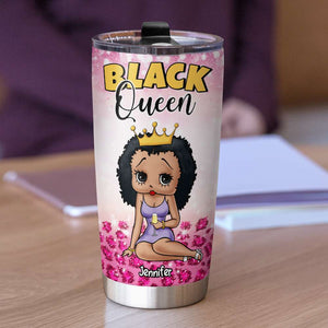 Black Queen, Personalized Tumbler, Black Girl Tumbler, Black Girl Gift 04HTHN020823HH - Tumbler Cup - GoDuckee