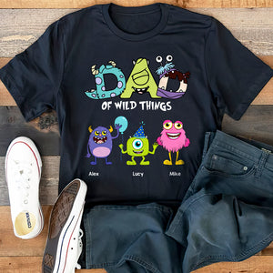Dad Of Wild Things Personalized Shirt, Gift For Dad-1OHHN130623 - Shirts - GoDuckee
