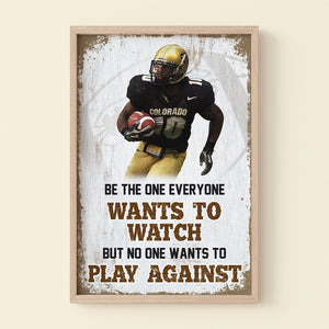 Football Gifts for Players, Personalized Canvas Poster - Poster & Canvas - GoDuckee