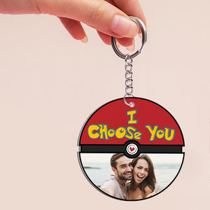 I Choose You Personalized Key Chain, Gift For Couple-3OHHN270623 - Keychains - GoDuckee
