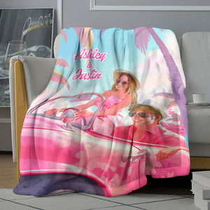 Couple Custom Face Photo 02qhhn271123 Personalized Blanket - Blanket - GoDuckee