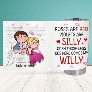 Personalized Gifts For Girlfriend Tumbler Roses Are Red - Tumbler Cups - GoDuckee