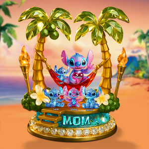 Little Monster Mom Plaque - Personalized Gifts For Mom 03ohpu180425 - Shaped Plaques - GoDuckee