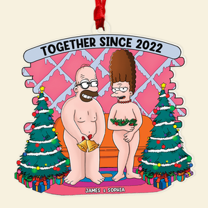 Personalized Gifts For Couple Christmas Ornament Old Couple 03xqpu150724hg - Ornament - GoDuckee