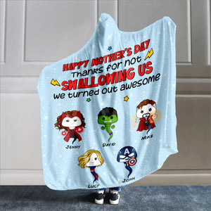 Personalized Gifts For Mom Wearable Blanket Hoodie We Turned Out Awesome 04nahn090324 - Blankets - GoDuckee