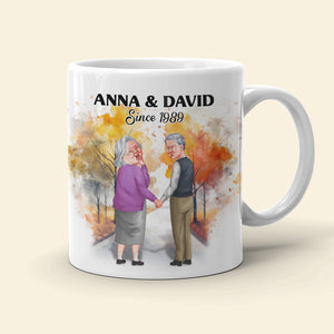 I Want To Hold Your Hand At 80 Personalized Coffee Mug, Couple Gift - Coffee Mug - GoDuckee