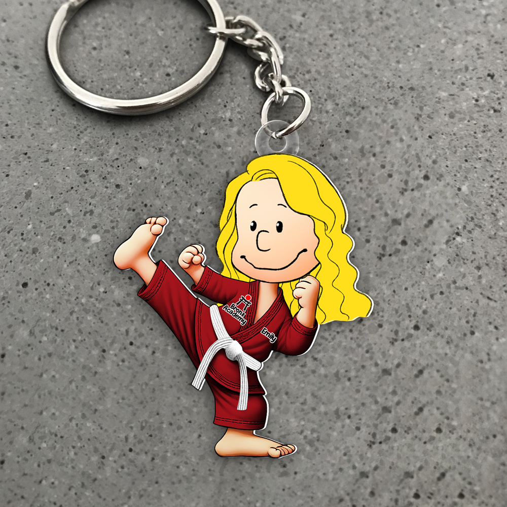 Personalized Gifts For Karate Lover Keychain 01ohpu121224 - Keychains - GoDuckee