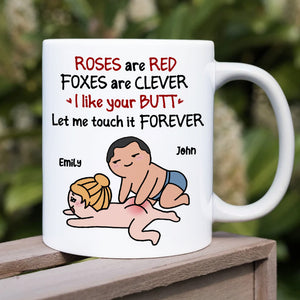 Roses Are Red, Foxes Are Clever, Gift For Couple, Personalized Mug, Funny Couple Mug, Couple Gift - Coffee Mug - GoDuckee