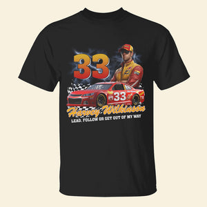 Gift For Auto Racing Lover, Personalized Nascar Custom Photo Bootleg 2D Shirt, GRER2005-03HUTN110923 - Shirts - GoDuckee