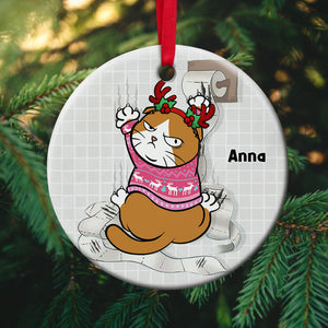 Tissue Naughty Cat, Personalized 01HUPU171023 Ornament - Ornament - GoDuckee