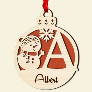 Personalized Gifts For Christmas Ornament Snowman 03ACPU240924 - Ornament - GoDuckee