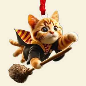 Gifts For Cat Lovers Ornament 03acxx250824 Wizard Cat - Ornament - GoDuckee