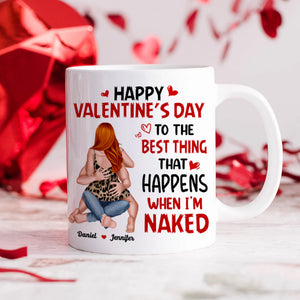 Personalized Gift For Couple Mug Happy Valentine's Day - Coffee Mugs - GoDuckee
