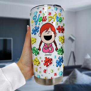 Personalized Gifts For Autism Awareness Tumbler 05toqn220225hh - Tumbler Cup - GoDuckee