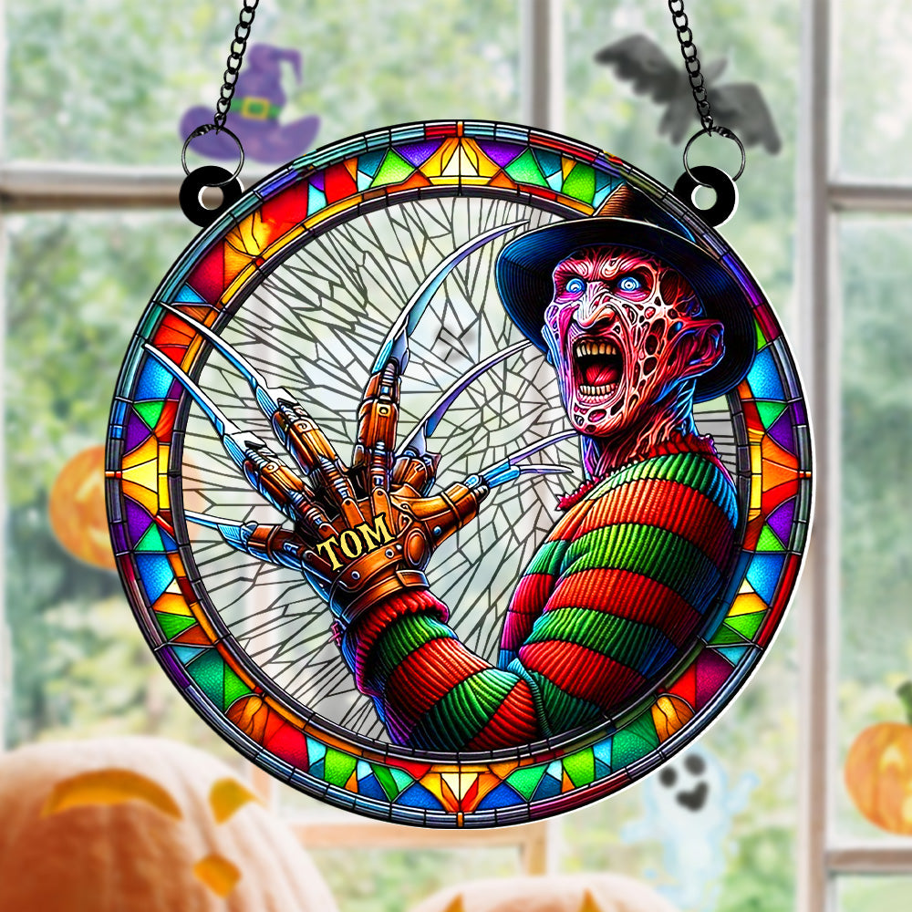 Personalized Gifts For Horror Movie Fans Suncatcher Ornament 03KATN220824 - Ornament - GoDuckee