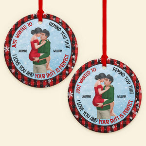 Personalized Gifts For Couple Ornament 01dgdt010824hh Naughty Couple Gift - Ornament - GoDuckee