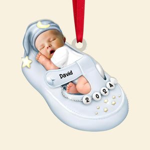 Custom Photo New Born Baby Christmas Ornament 03ohtn210924 - Ornament - GoDuckee