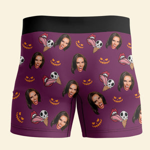 Custom Photo Halloween Gifts For Husband Men's Boxers 01ACDT050824 - Boxer Briefs - GoDuckee