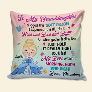 Gift For Grandkids Personalized Princess/Prince Square Pillow CC-04NATN050823HA - Pillow - GoDuckee