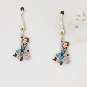Funny Hanging Galactic Characters Earrings - Personalized Gifts For Movie Fans 05QHDT110725 - Earrings - GoDuckee