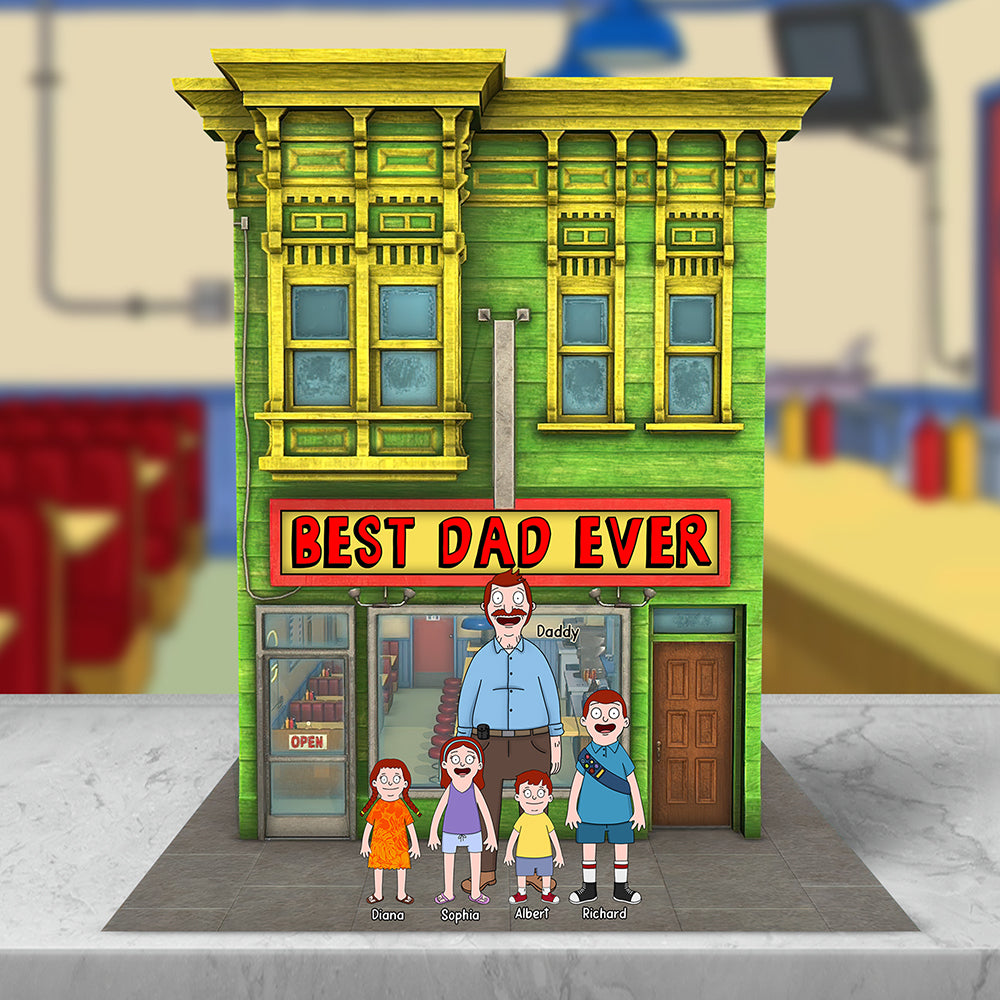 Personalized Gifts For Dad Plaque Best Dad Ever 012naqn090425hg - Shaped Plaques - GoDuckee