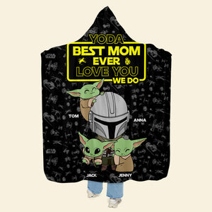 Personalized Gifts For Mom Wearable Blanket Hoodie Best Mom Ever 03katn070324hh Mother's Day Gifts - Blankets - GoDuckee