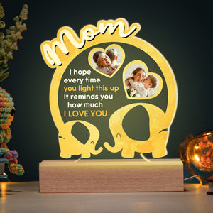 Personalized Gifts For Mom LED Light It Reminds You How Much I Love You - Led Night Light - GoDuckee