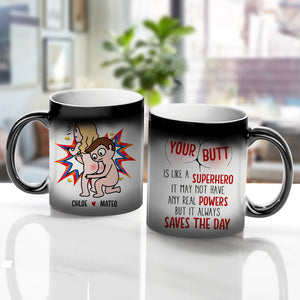 Naughty Couple, Personalized Magic Mug, Gifts For Him Gifts For Her - Magic Mug - GoDuckee