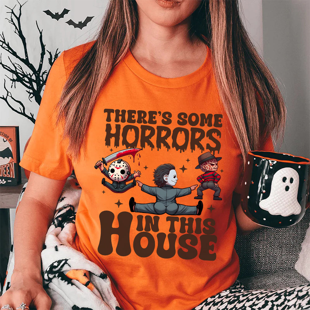 Gifts For Horror Fan Shirt 07acxx030824 Some Horrors In This House - Shirts - GoDuckee