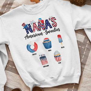 Nana's American Sweeties- Gift For Grandma- Personalized Shirt -Grandma Shirt - Shirts - GoDuckee
