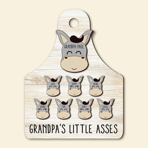 Personalized Gifts For Grandpa Wood Sign Grandpa's Little Asses 032qhtn150324 - Wood Signs - GoDuckee