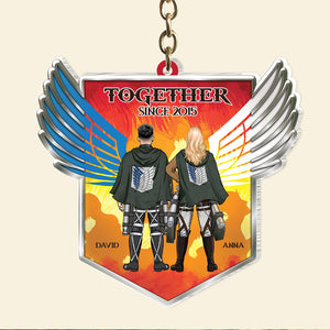 Personalized Gifts For Couple Keychain Couple Forever 04HUPU240124HH - Keychains - GoDuckee