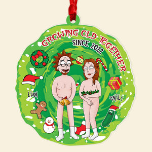 Personalized Gifts For Couple Ornament Together Couple Christmas Portal 05xqpu180724hg - Ornament - GoDuckee