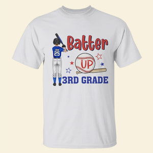 Batter Up Personalized Shirt, Gift For Baseball Lover/ Gift For Kids - Shirts - GoDuckee