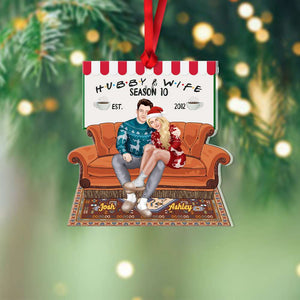 Hubby and wifey Season 10, Personalized Xmas Ornament, Gift For Movie Couples 01hthn011123pa - Ornament - GoDuckee