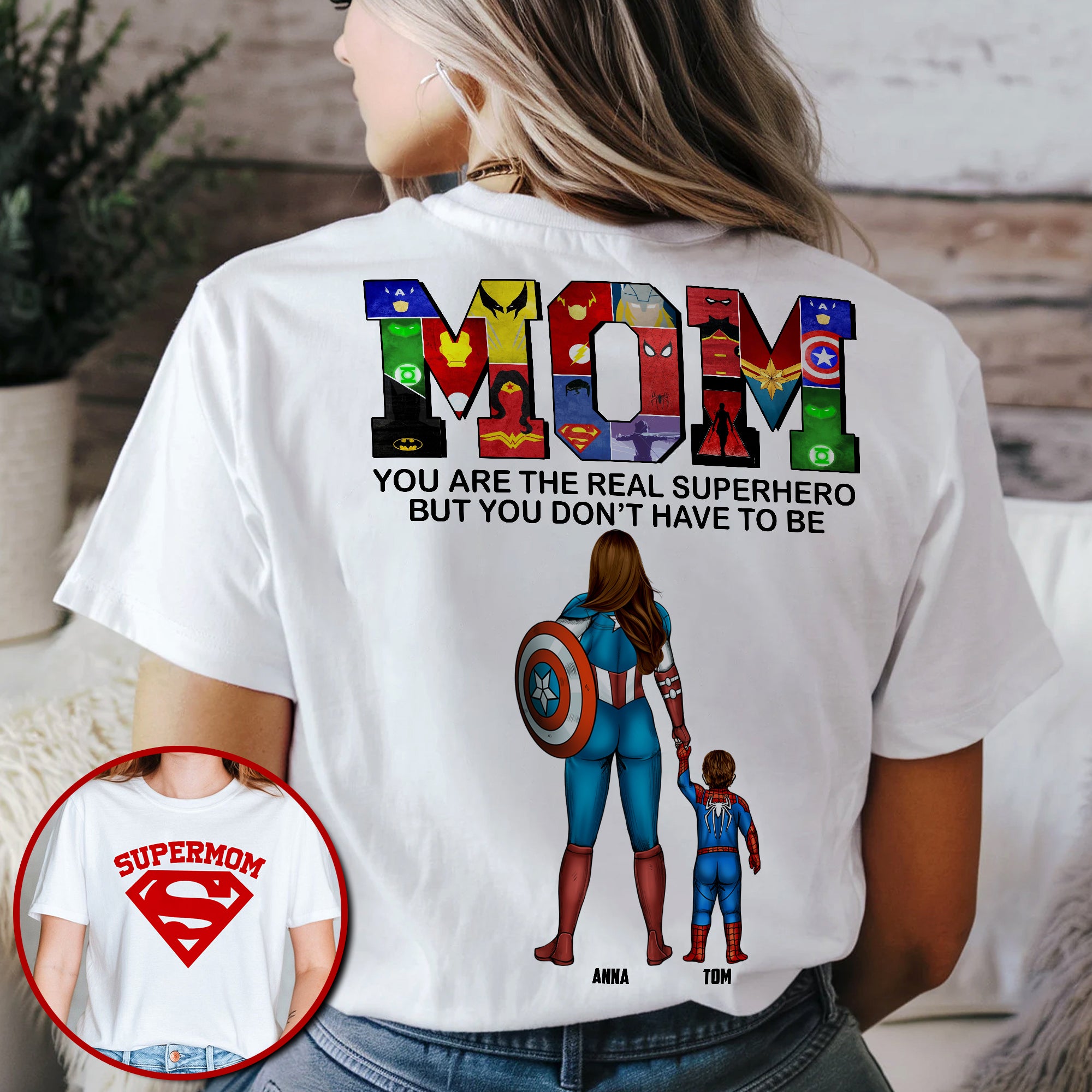 Personalized Gifts For Mom Shirt 02qhtn070325pa Mom You Are The Real Hero - Shirts - GoDuckee
