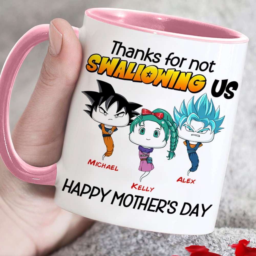 Personalized Gifts For Mom Coffee Mug Thanks For Not Swallowing Us 06NAHN180324HA - Coffee Mugs - GoDuckee