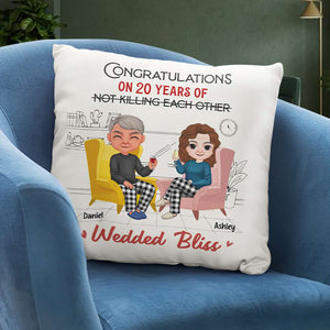 Romantic Couple, Personalized Pillow, Couple Gifts, Gifts For Him, Gifts For Her, Valentine's Day Gifts - Pillow - GoDuckee