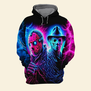 Spooky Gifts For Horror Fans Shirt 05hutn040924 Halloween Horror Movie Characters - AOP Products - GoDuckee