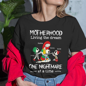 Motherhood Living The Dream Personalized Mom Shirt 04QHDT060124 - Shirts - GoDuckee