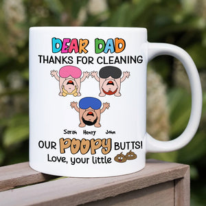 Dear Dad Thanks For Cleaning Personalized Coffee Mug - Coffee Mug - GoDuckee