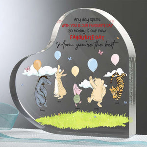 Personalized Gifts For Mom Heart Plaque Mom You're The Best 01HTHN270224 - Shaped Plaques - GoDuckee