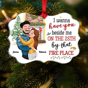 I Wanna Have You, Couple Gift, Personalized Acrylic Ornament, Couple Fire Place Ornament, Christmas Gift - Ornament - GoDuckee