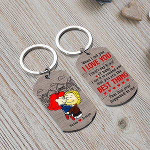 Personalized Gifts For Couple Keychain 05xqqn101224hg - Keychains - GoDuckee