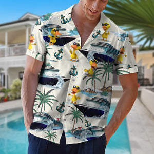 Happy Ducky Personalized Hawaiian Shirt - Upload Vehicle Image - Hawaiian Shirts - GoDuckee