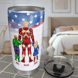 The One And Only Dad, Gift For Dad, Personalized Tumbler, Dad And Kids Tumbler, Father's Day Gift 04HTHN120523TM - Tumbler Cup - GoDuckee