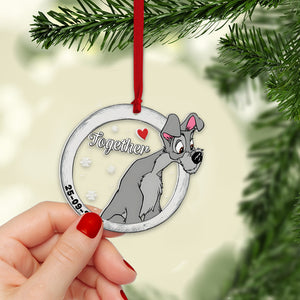 Set Of 2 Personalized Ornaments For Couple, PW-01NATN231023, Christmas Gift, Anniversary Gift Ideas - Ornament - GoDuckee
